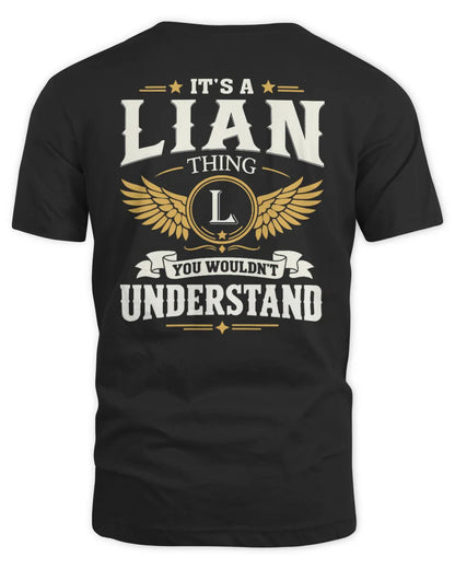 LIAN KT06-M008 It’s a [NAME] Thing – You Wouldn’t Understand | Personalized Vintage T-Shirt - Unisex Standard T-Shirt - Black