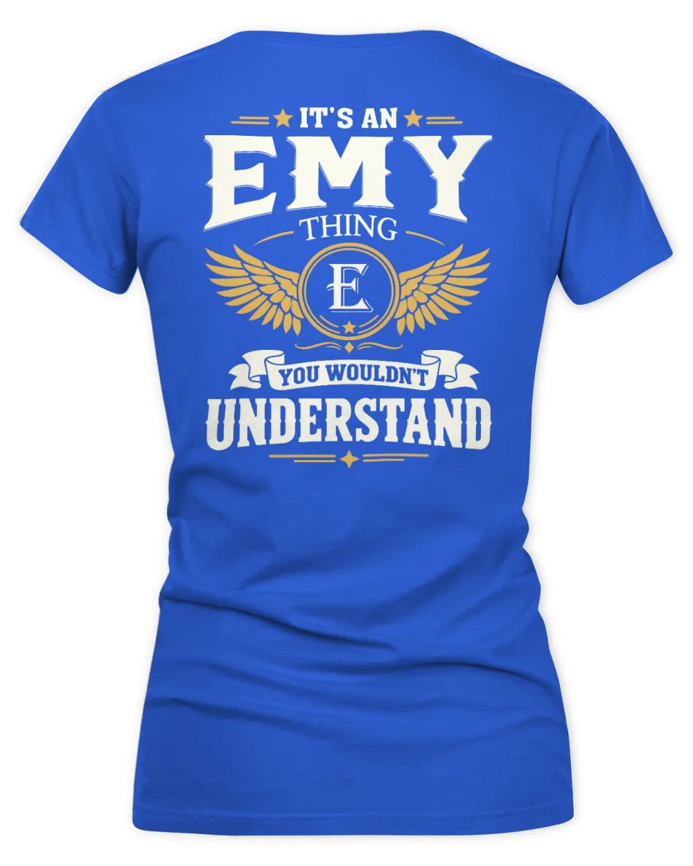 EMY KT06-M008 It’s a [NAME] Thing – You Wouldn’t Understand | Personalized Vintage T-Shirt - Women's V-Neck T-Shirt - Royal