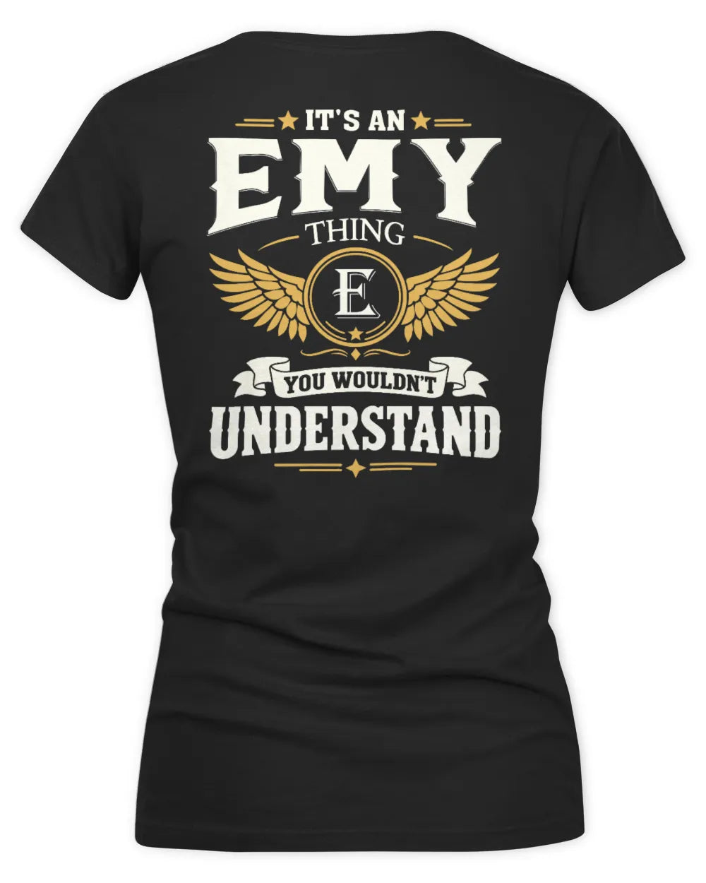 EMY KT06-M008 It’s a [NAME] Thing – You Wouldn’t Understand | Personalized Vintage T-Shirt - Women's V-Neck T-Shirt - Black