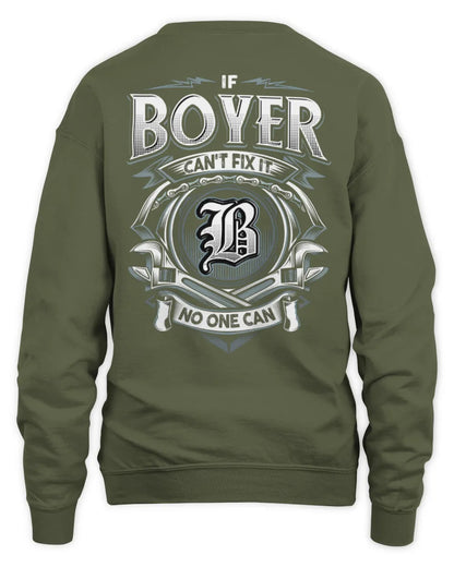 BOYER AP81-K4-626 - Personalized Ahmed Quote Apparel “If Ahmed Can't Fix It, No One Can” - Unisex Sweatshirt - Military Green
