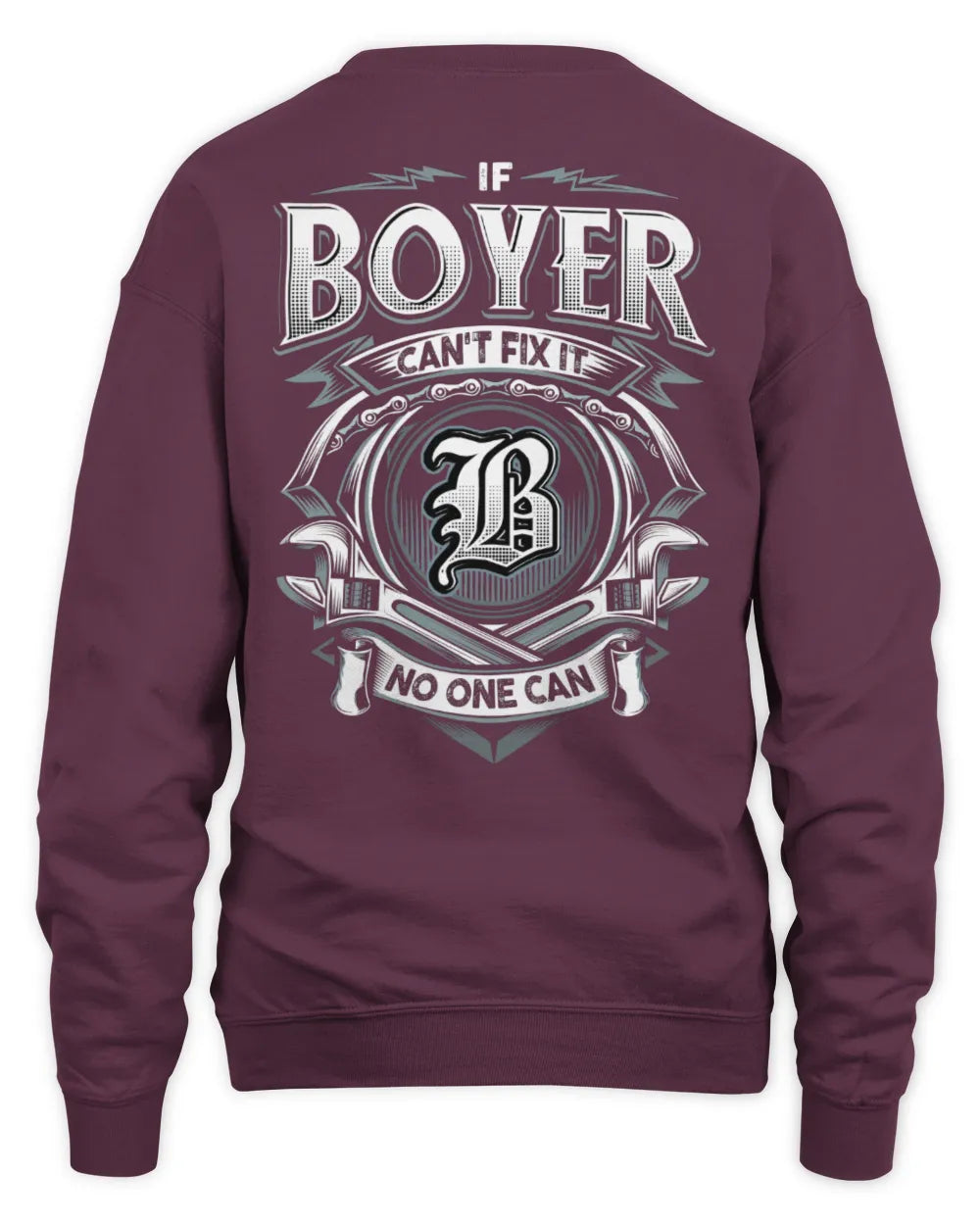BOYER AP81-K4-626 - Personalized Ahmed Quote Apparel “If Ahmed Can't Fix It, No One Can” - Unisex Sweatshirt - Maroon