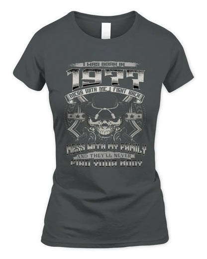1977 HH89-K2 – Protective Family Quote T-Shirt - Women's Standard T-Shirt - Charcoal
