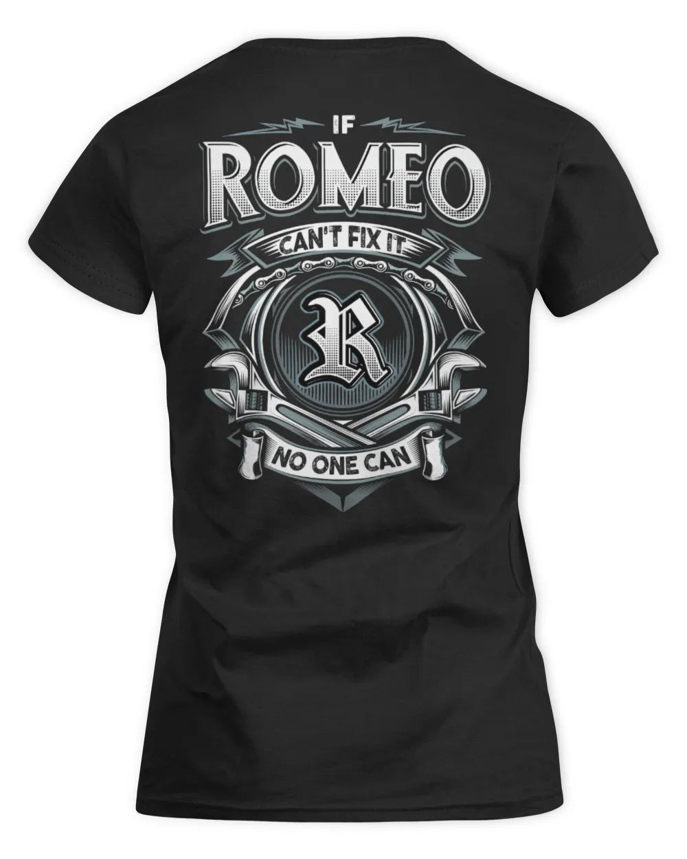 ROMEO AP81-K4-626 - Personalized Ahmed Quote Apparel “If Ahmed Can't Fix It, No One Can” - Women's Standard T-Shirt - Black