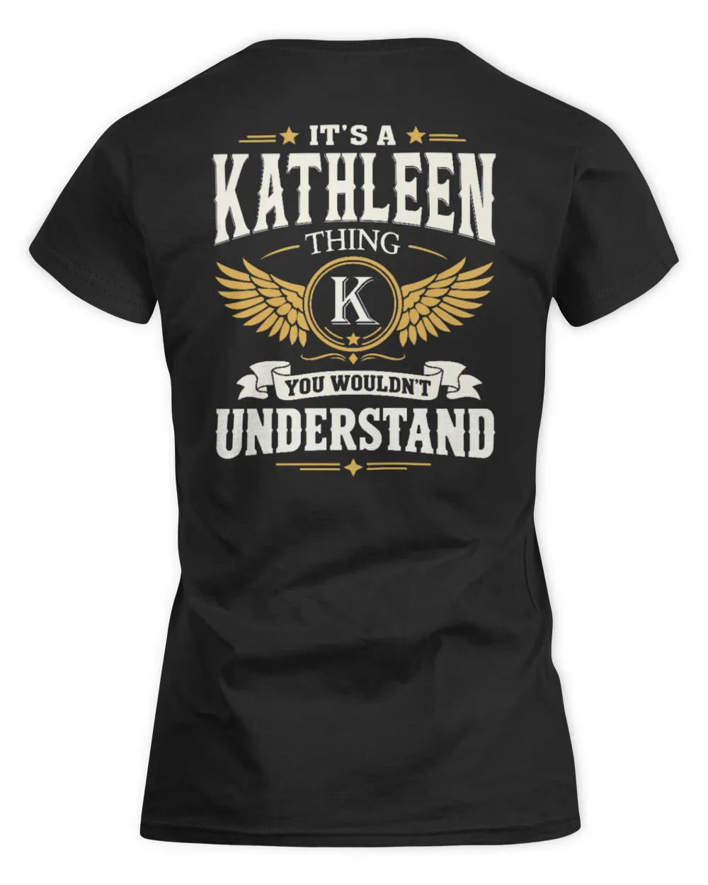 KATHLEEN KT06-M008 It’s a [NAME] Thing – You Wouldn’t Understand | Personalized Vintage T-Shirt - Women's Standard T-Shirt - Black