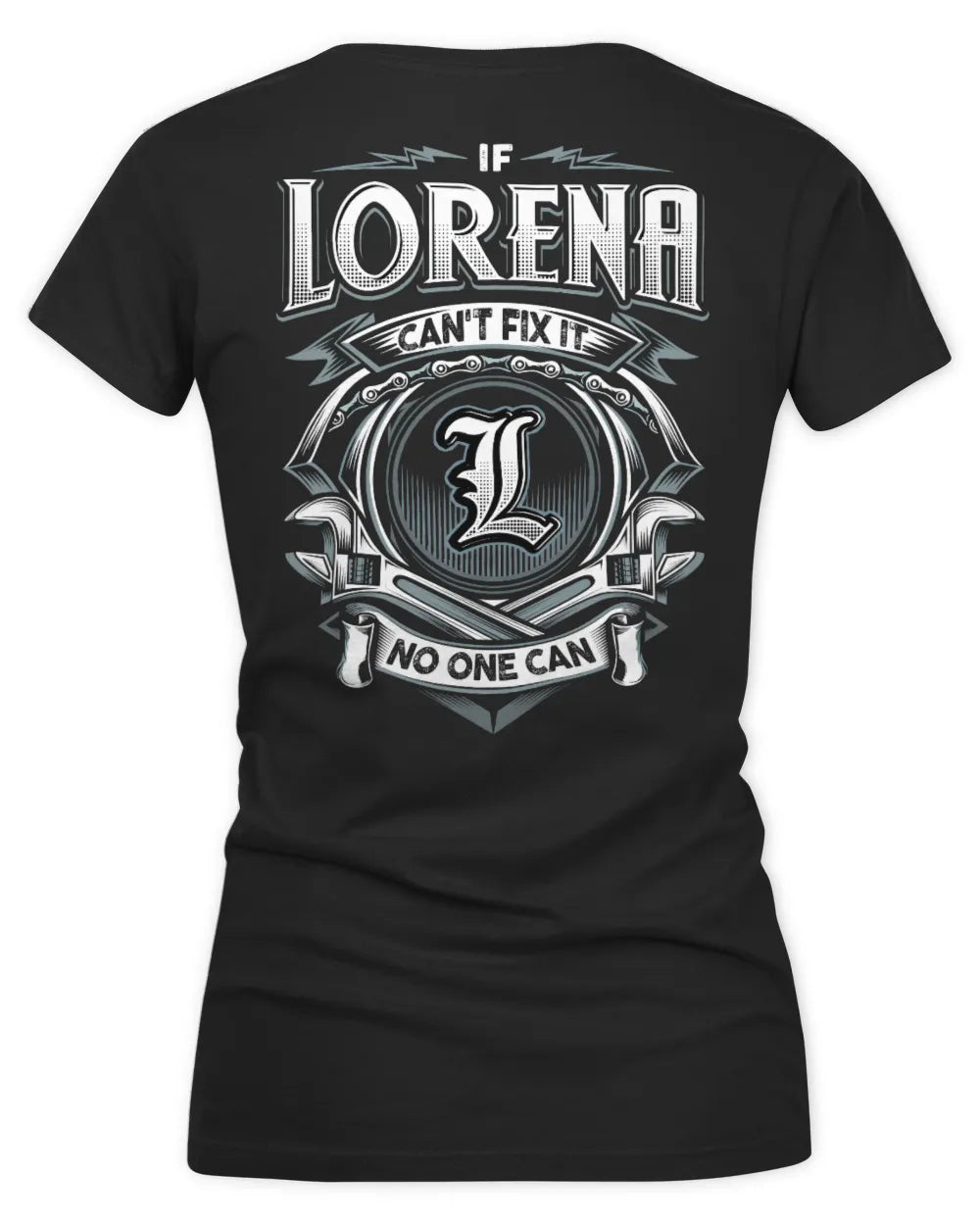 LORENA AP81-K4-626 - Personalized Ahmed Quote Apparel “If Ahmed Can't Fix It, No One Can” - Women's V-Neck T-Shirt - Black