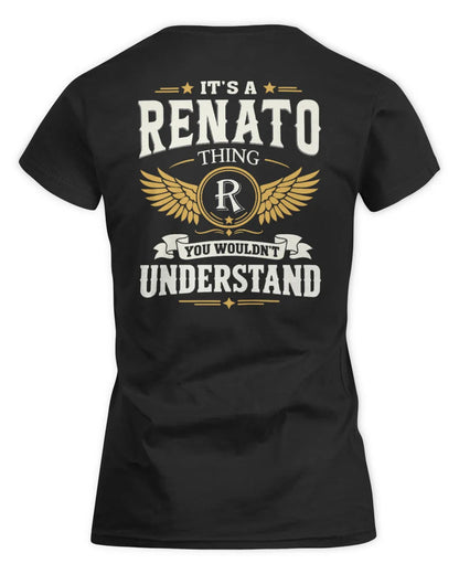 RENATO KT06-M008 It’s a [NAME] Thing – You Wouldn’t Understand | Personalized Vintage T-Shirt - Women's Standard T-Shirt - Black