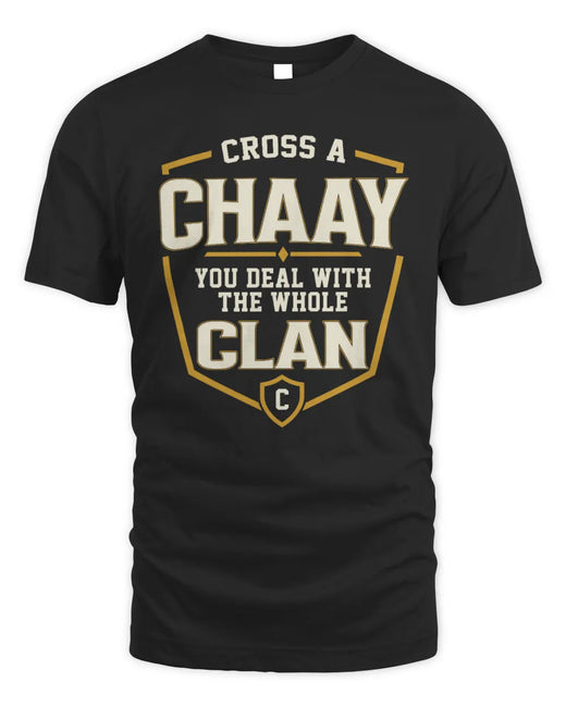CHAAY NT1-K008 Cross A/An NAME, You Deal With the Whole Clan | Personalized Vintage T-Shirt