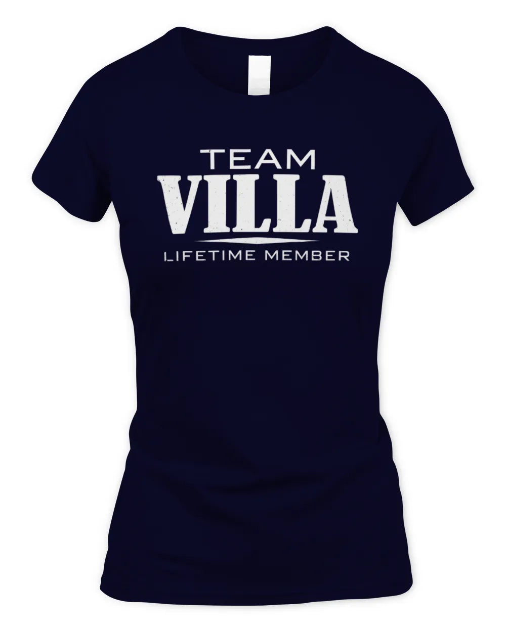 VILLA BL62-K4-128 - Personalized “Team NAME Lifetime Member” - Women's Standard T-Shirt - Navy