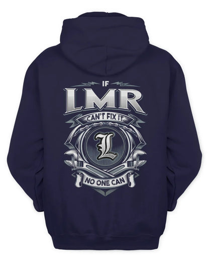 LMR AP81-K4-626 - Personalized Ahmed Quote Apparel “If Ahmed Can't Fix It, No One Can” - Unisex Hoodie - Navy