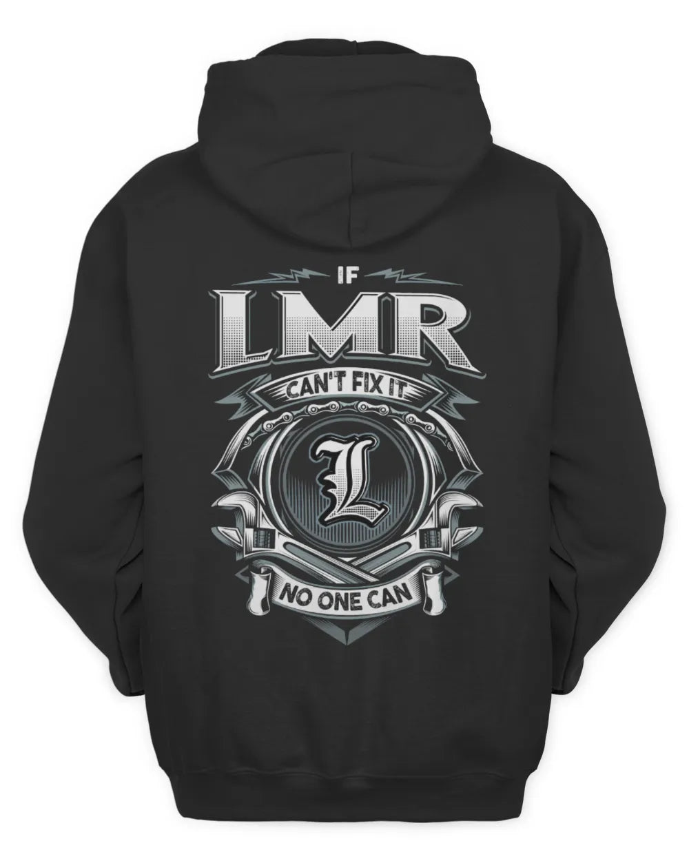 LMR AP81-K4-626 - Personalized Ahmed Quote Apparel “If Ahmed Can't Fix It, No One Can” - Unisex Hoodie - Black