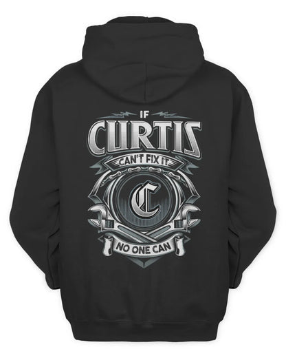 CURTIS AP81-K4-626 - Personalized Ahmed Quote Apparel “If Ahmed Can't Fix It, No One Can” - Unisex Hoodie - Black