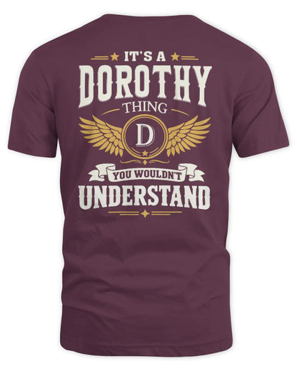 DOROTHY KT06-M008 It’s a [NAME] Thing – You Wouldn’t Understand | Personalized Vintage T-Shirt - Unisex Standard T-Shirt - Maroon