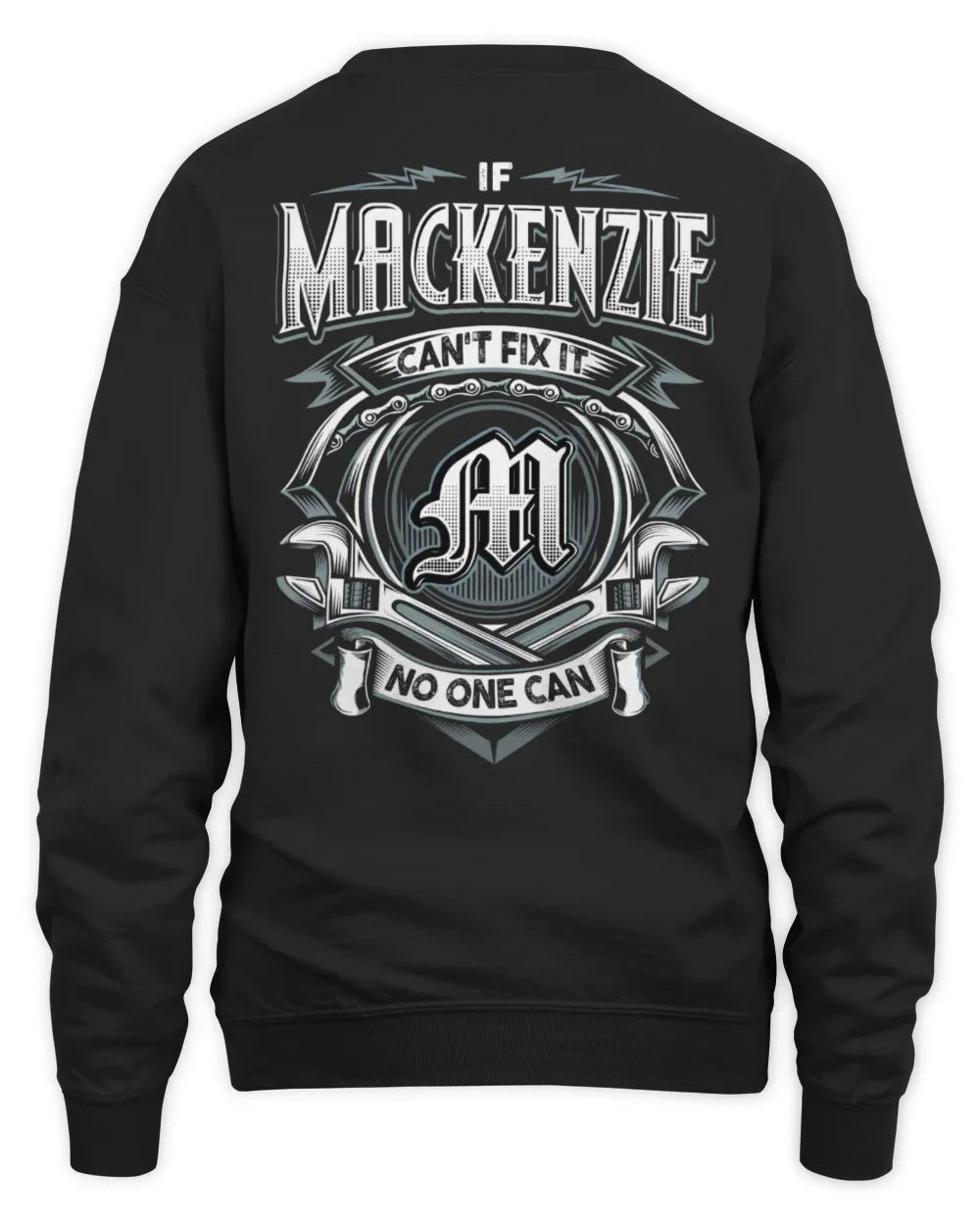MACKENZIE AP81-K4-626 - Personalized Ahmed Quote Apparel “If Ahmed Can't Fix It, No One Can” - Unisex Sweatshirt - Black