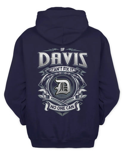 DAVIS AP81-K4-626 - Personalized Ahmed Quote Apparel “If Ahmed Can't Fix It, No One Can” - Unisex Hoodie - Navy