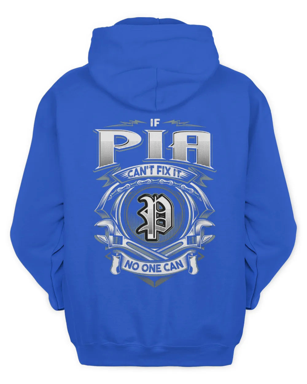 PIA AP81-K4-626 - Personalized Ahmed Quote Apparel “If Ahmed Can't Fix It, No One Can” - Unisex Hoodie - Royal