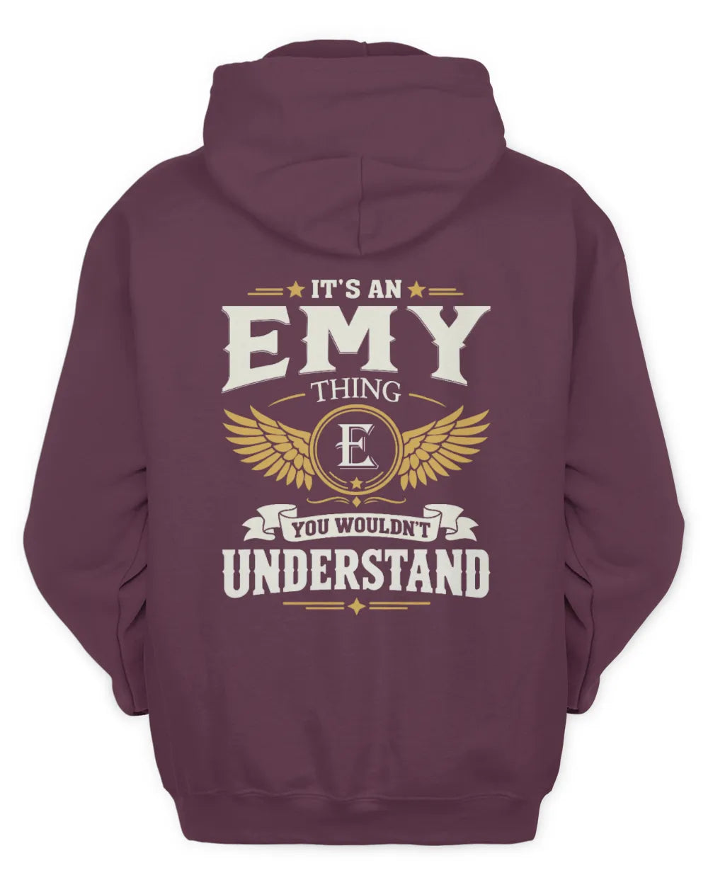 EMY KT06-M008 It’s a [NAME] Thing – You Wouldn’t Understand | Personalized Vintage T-Shirt - Unisex Hoodie - Maroon
