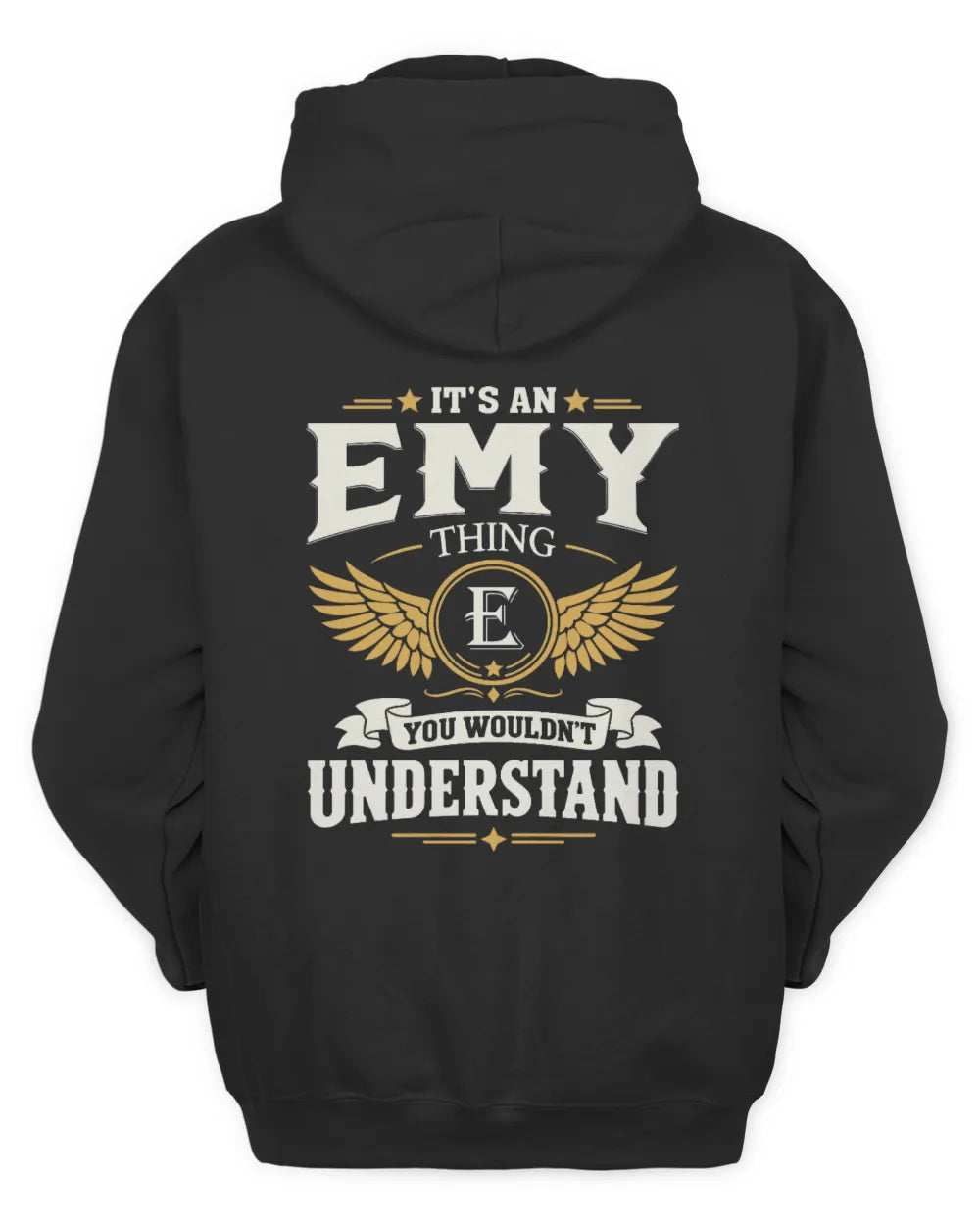 EMY KT06-M008 It’s a [NAME] Thing – You Wouldn’t Understand | Personalized Vintage T-Shirt - Unisex Hoodie - Black