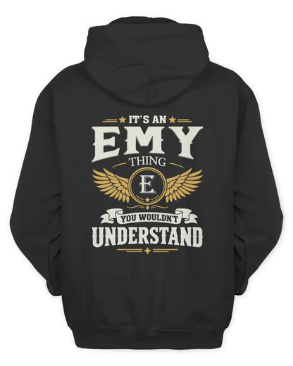 EMY KT06-M008 It’s a [NAME] Thing – You Wouldn’t Understand | Personalized Vintage T-Shirt - Unisex Hoodie - Black