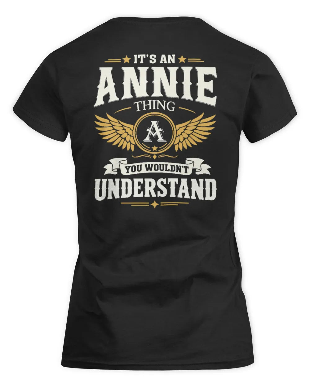 ANNIE KT06-M008 It’s a [NAME] Thing – You Wouldn’t Understand | Personalized Vintage T-Shirt - Women's Standard T-Shirt - Black