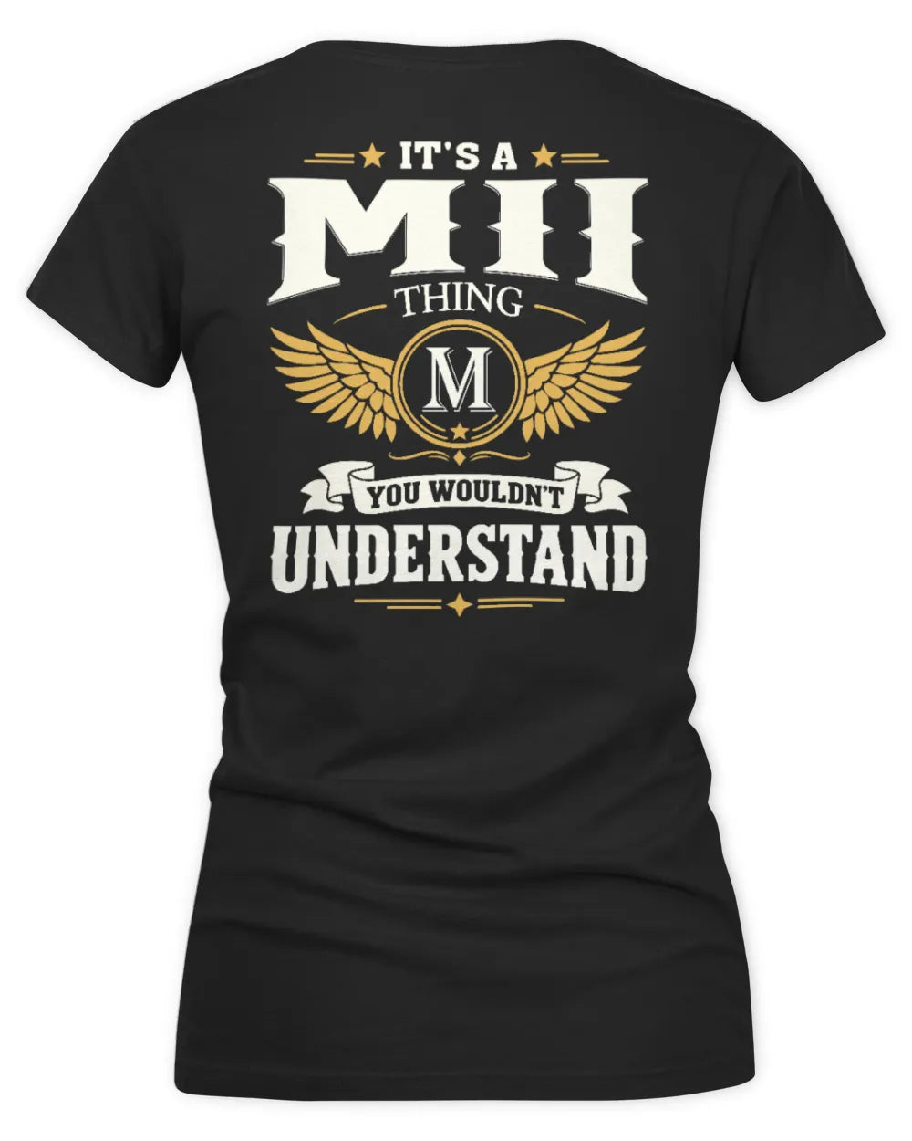 MII KT06-M008 It’s a [NAME] Thing – You Wouldn’t Understand | Personalized Vintage T-Shirt - Women's V-Neck T-Shirt - Black