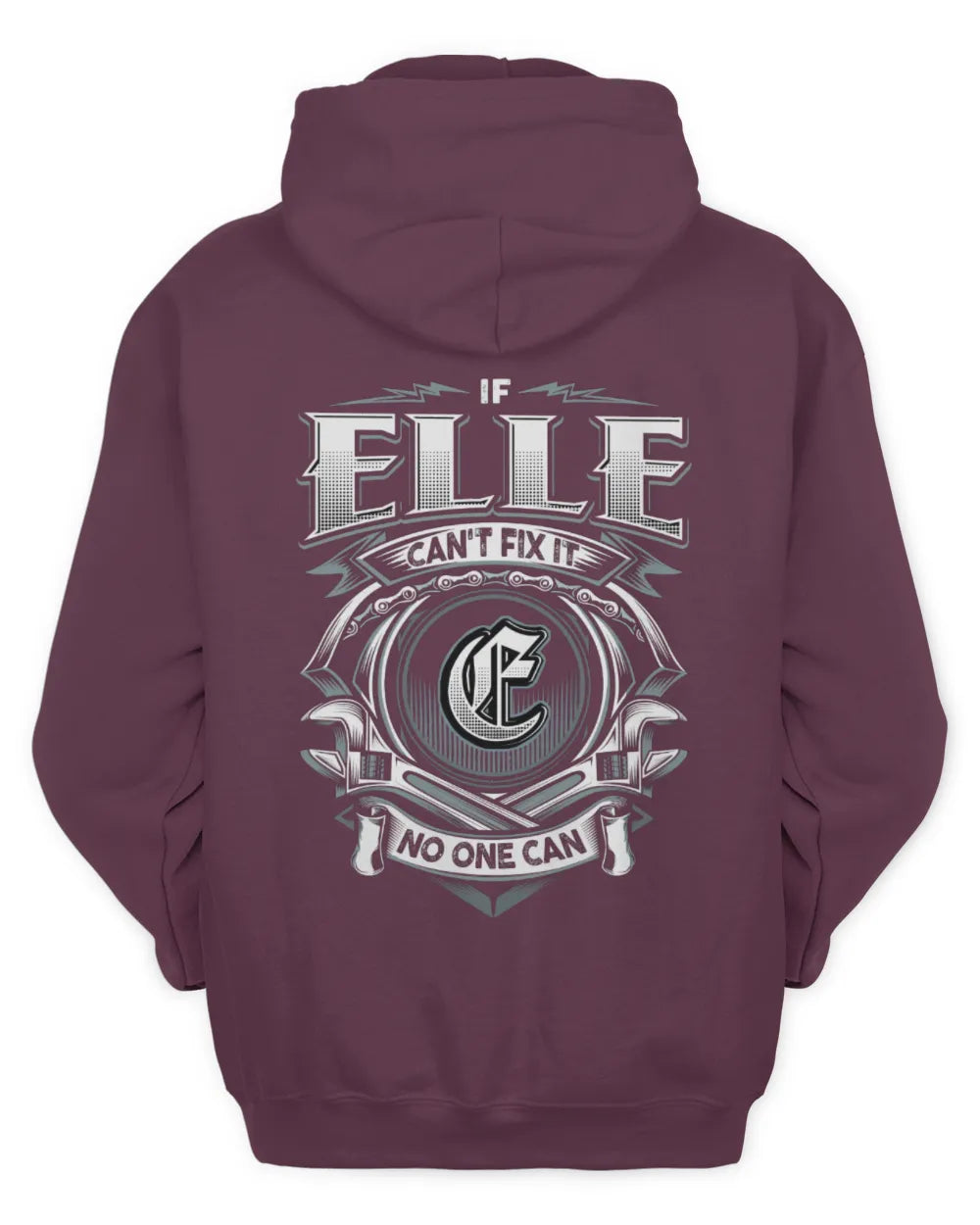 ELLE AP81-K4-626 - Personalized Ahmed Quote Apparel “If Ahmed Can't Fix It, No One Can” - Unisex Hoodie - Maroon