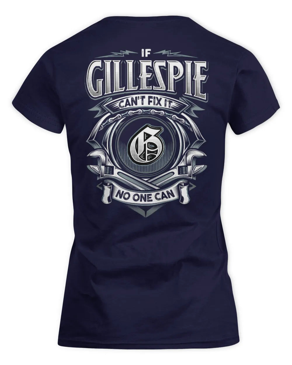 GILLESPIE AP81-K4-626 - Personalized Ahmed Quote Apparel “If Ahmed Can't Fix It, No One Can” - Women's Standard T-Shirt - Navy