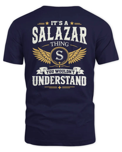 SALAZAR KT06-M008 It’s a [NAME] Thing – You Wouldn’t Understand | Personalized Vintage T-Shirt - Unisex Standard T-Shirt - Navy