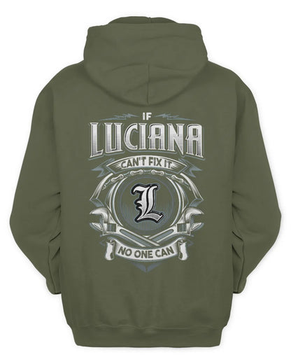 LUCIANA AP81-K4-626 - Personalized Ahmed Quote Apparel “If Ahmed Can't Fix It, No One Can” - Unisex Hoodie - Military Green