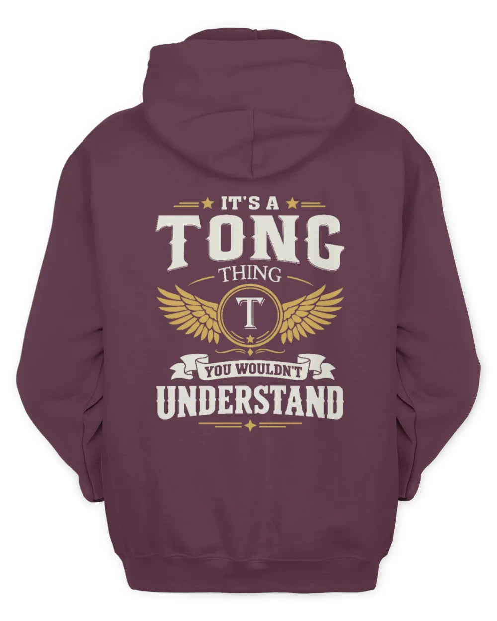 TONG KT06-M008 It’s a [NAME] Thing – You Wouldn’t Understand | Personalized Vintage T-Shirt - Unisex Hoodie - Maroon
