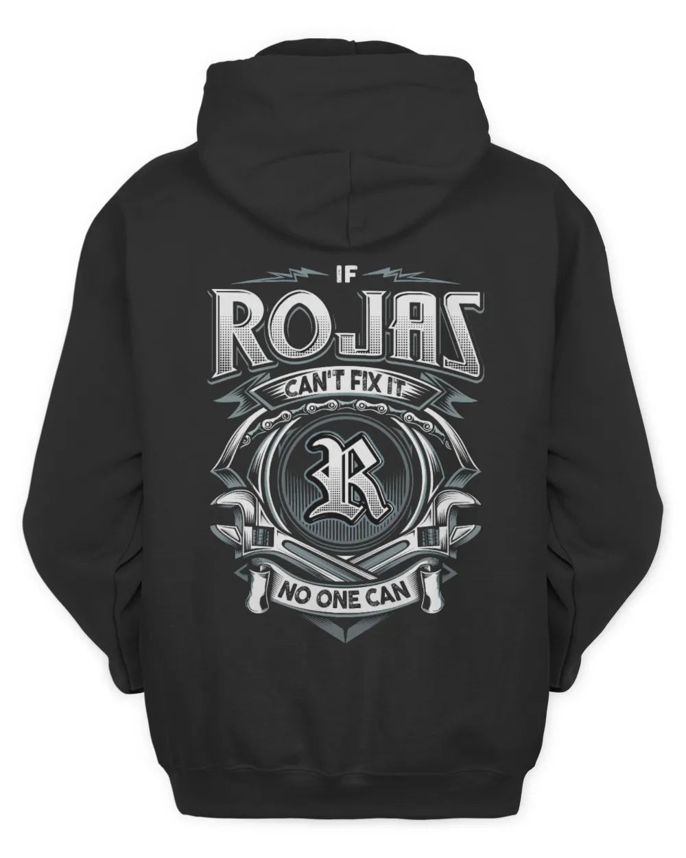 ROJAS AP81-K4-626 - Personalized Ahmed Quote Apparel “If Ahmed Can't Fix It, No One Can” - Unisex Hoodie - Black