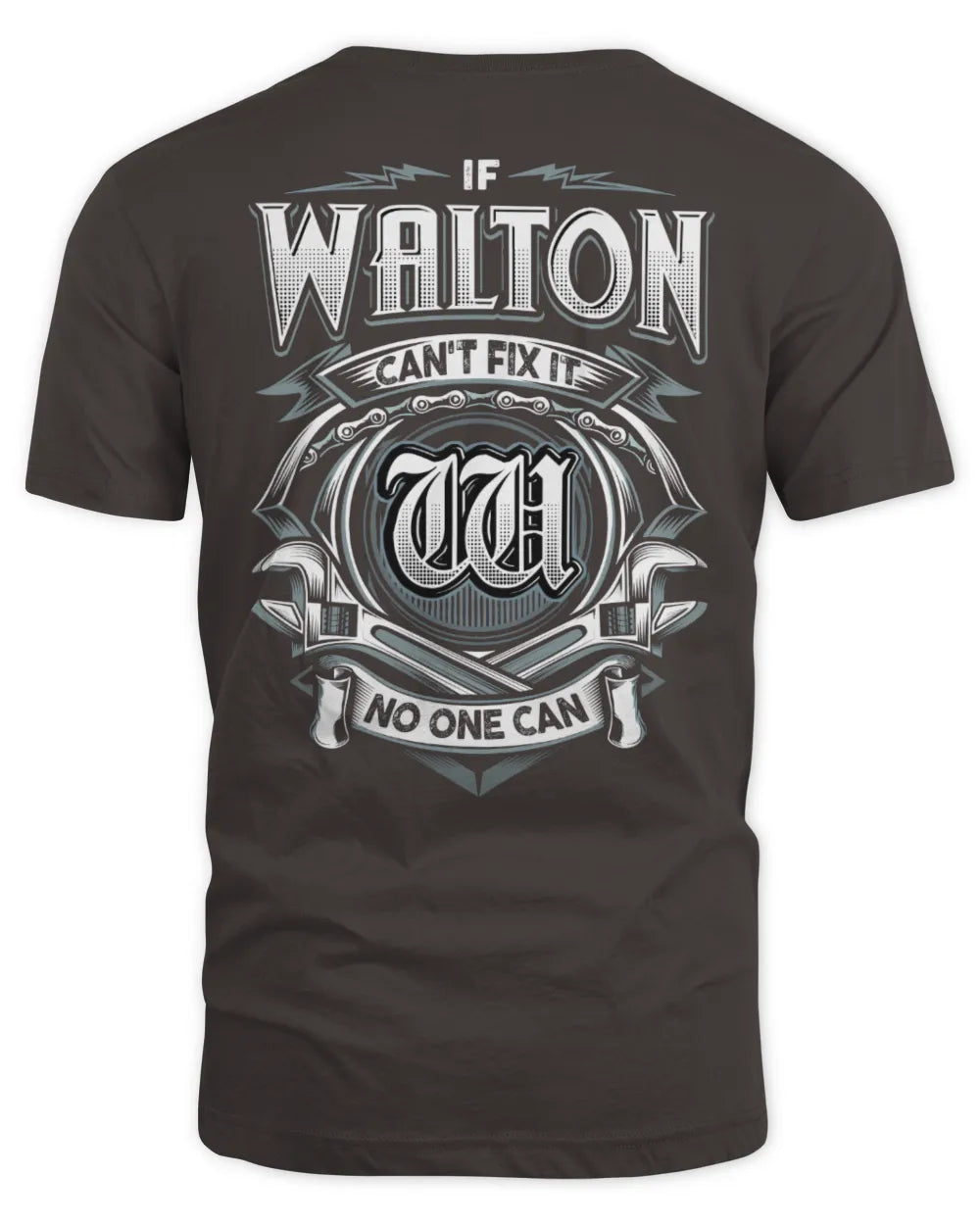 WALTON AP81-K4-626 - Personalized Ahmed Quote Apparel “If Ahmed Can't Fix It, No One Can” - Unisex Standard T-Shirt - Dark Chocolate