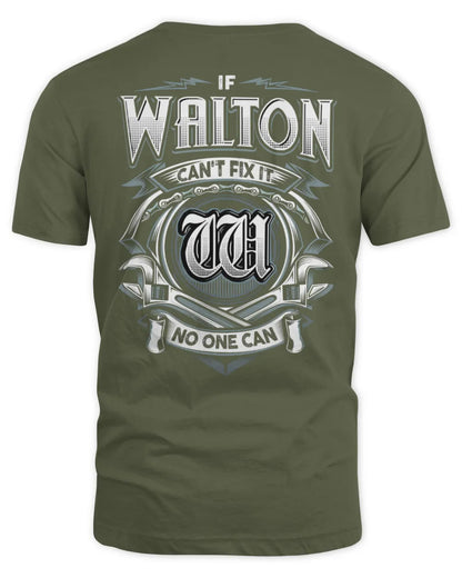 WALTON AP81-K4-626 - Personalized Ahmed Quote Apparel “If Ahmed Can't Fix It, No One Can” - Unisex Standard T-Shirt - Military Green