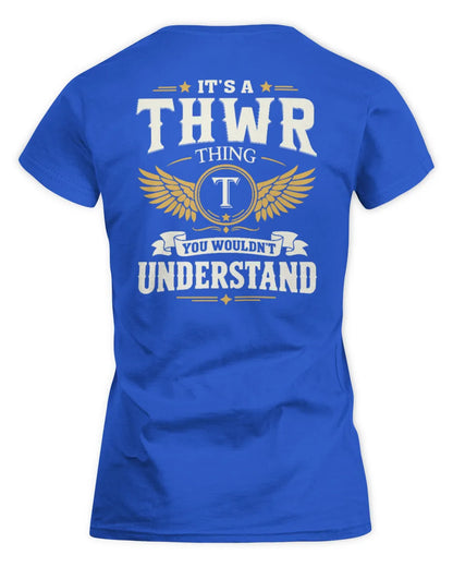 THWR KT06-M008 It’s a [NAME] Thing – You Wouldn’t Understand | Personalized Vintage T-Shirt - Women's Standard T-Shirt - Royal