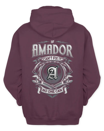 AMADOR AP81-K4-626 - Personalized Ahmed Quote Apparel “If Ahmed Can't Fix It, No One Can” - Unisex Hoodie - Maroon