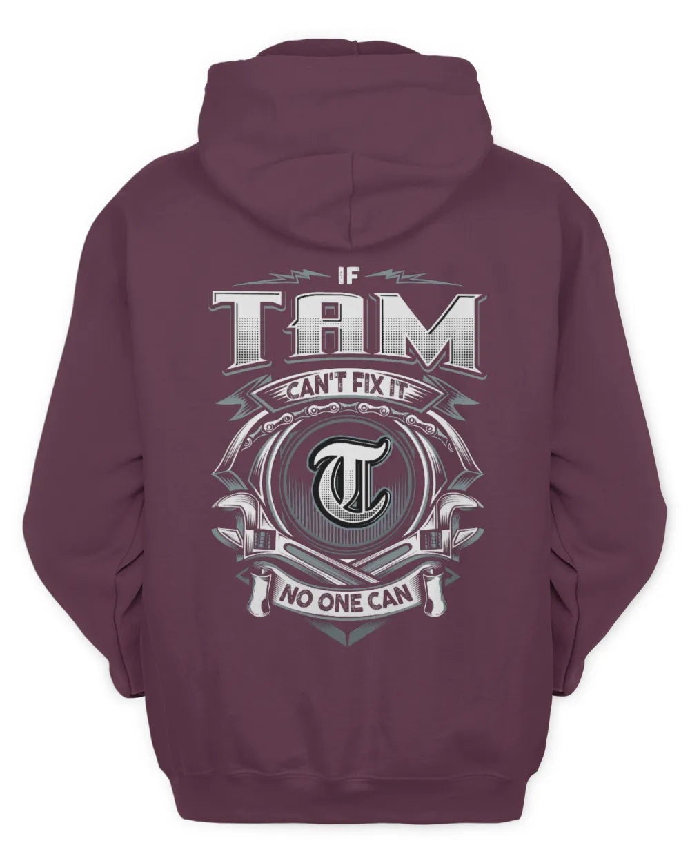 TAM AP81-K4-626 - Personalized Ahmed Quote Apparel “If Ahmed Can't Fix It, No One Can” - Unisex Hoodie - Maroon
