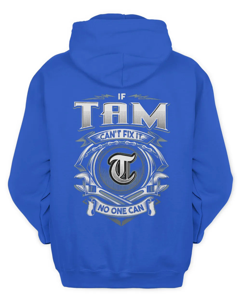 TAM AP81-K4-626 - Personalized Ahmed Quote Apparel “If Ahmed Can't Fix It, No One Can” - Unisex Hoodie - Royal