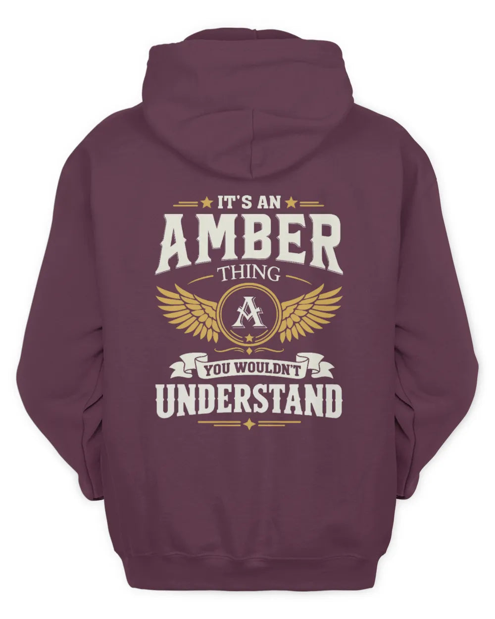 AMBER KT06-M008 It’s a [NAME] Thing – You Wouldn’t Understand | Personalized Vintage T-Shirt - Unisex Hoodie - Maroon