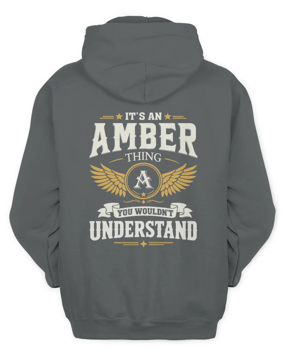 AMBER KT06-M008 It’s a [NAME] Thing – You Wouldn’t Understand | Personalized Vintage T-Shirt - Unisex Hoodie - Charcoal