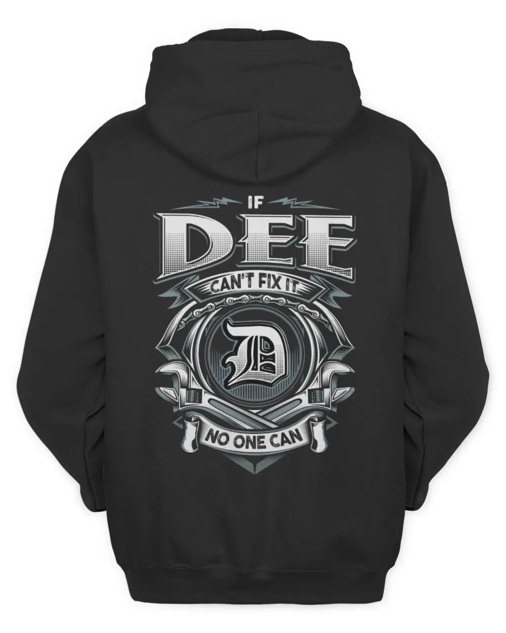 DEE AP81-K4-626 - Personalized Ahmed Quote Apparel “If Ahmed Can't Fix It, No One Can” - Unisex Hoodie - Black