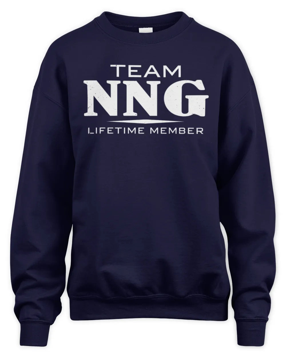 NNG BL62-K4-128 - Personalized “Team NAME Lifetime Member” - Unisex Sweatshirt - Navy