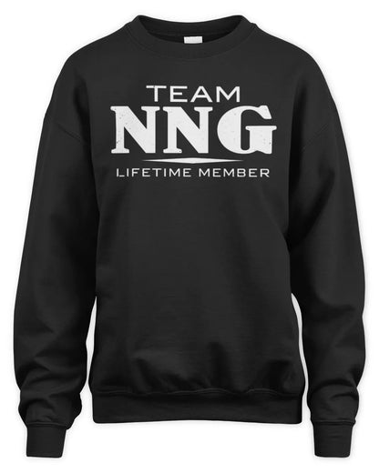 NNG BL62-K4-128 - Personalized “Team NAME Lifetime Member” - Unisex Sweatshirt - Black
