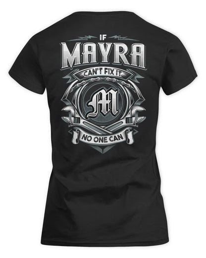 MAYRA AP81-K4-626 - Personalized Ahmed Quote Apparel “If Ahmed Can't Fix It, No One Can” - Women's Standard T-Shirt - Black