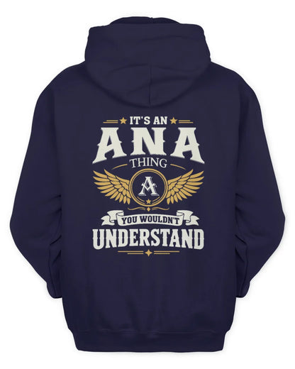 ANA KT06-M008 It’s a [NAME] Thing – You Wouldn’t Understand | Personalized Vintage T-Shirt - Unisex Hoodie - Navy