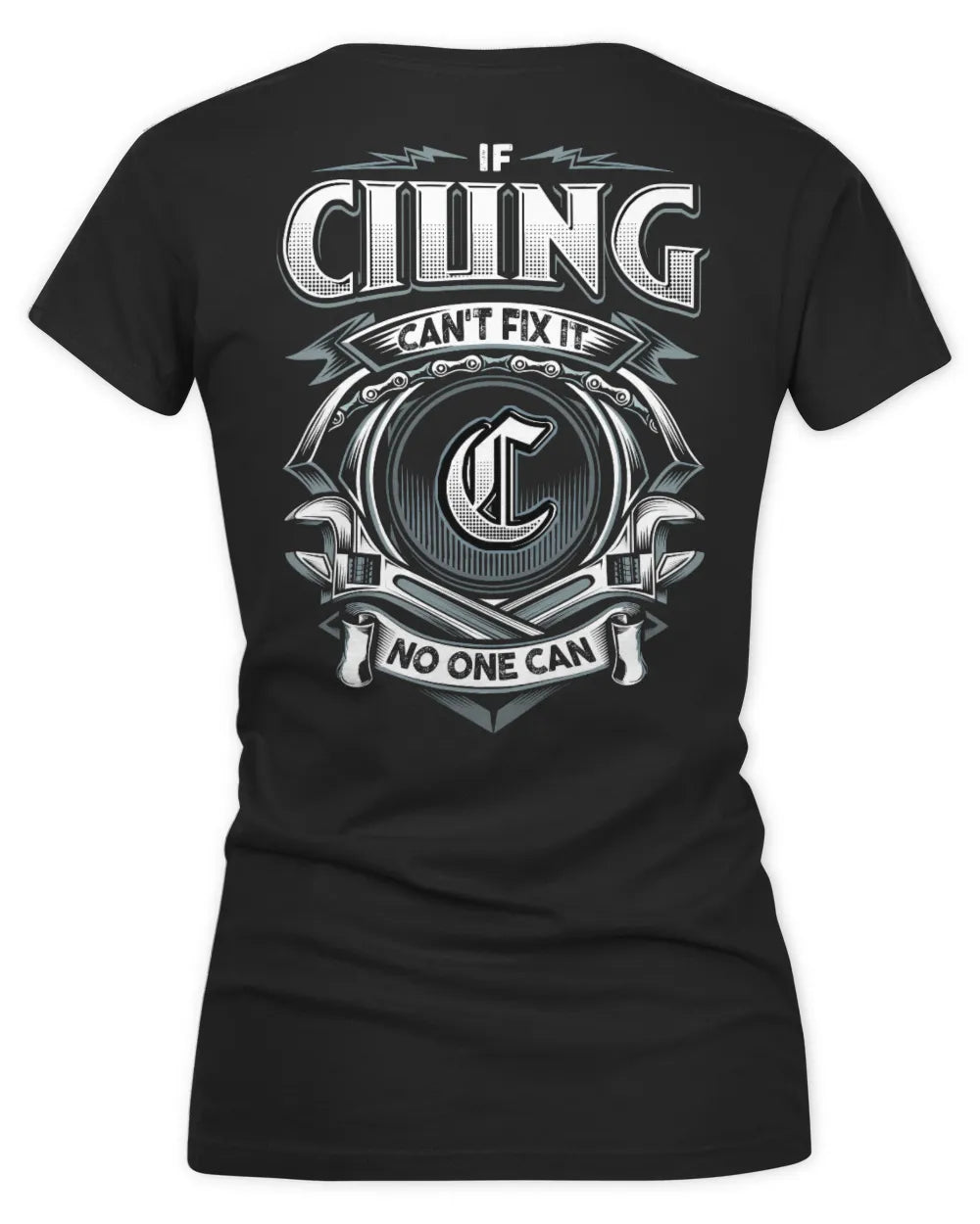 CIUNG AP81-K4-626 - Personalized Ahmed Quote Apparel “If Ahmed Can't Fix It, No One Can” - Women's V-Neck T-Shirt - Black