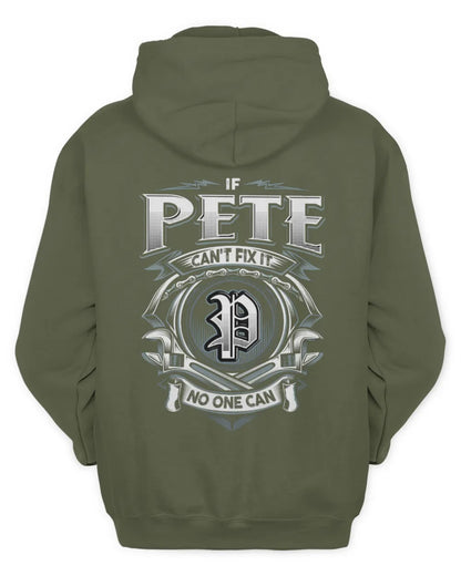 PETE AP81-K4-626 - Personalized Ahmed Quote Apparel “If Ahmed Can't Fix It, No One Can” - Unisex Hoodie - Military Green