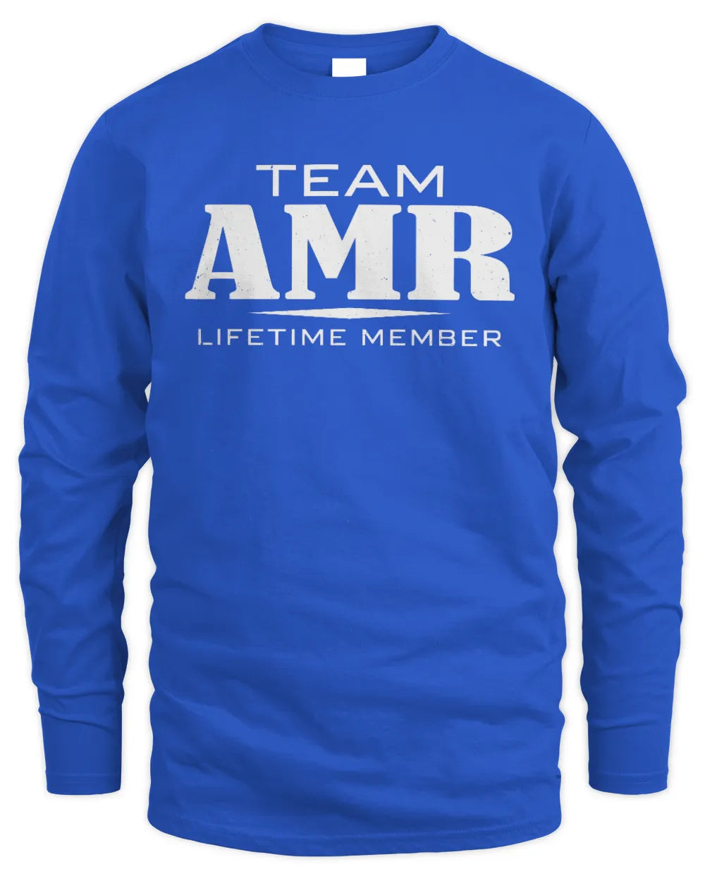 AMR BL62-K4-128 - Personalized “Team NAME Lifetime Member” - Men's Long Sleeved T-Shirt - Royal