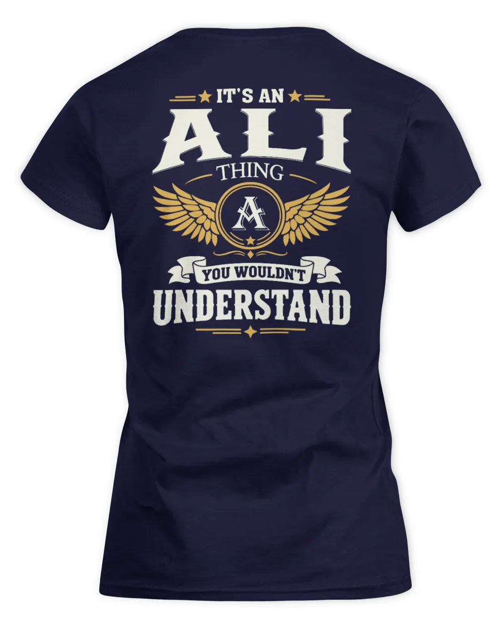 ALI KT06-M008 It’s a [NAME] Thing – You Wouldn’t Understand | Personalized Vintage T-Shirt - Women's Standard T-Shirt - Navy