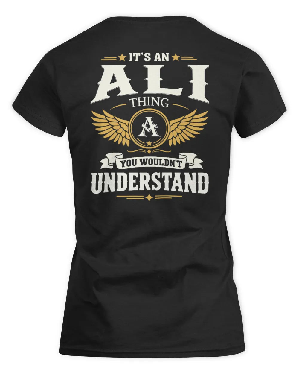 ALI KT06-M008 It’s a [NAME] Thing – You Wouldn’t Understand | Personalized Vintage T-Shirt - Women's Standard T-Shirt - Black