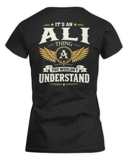 ALI KT06-M008 It’s a [NAME] Thing – You Wouldn’t Understand | Personalized Vintage T-Shirt - Women's Standard T-Shirt - Black