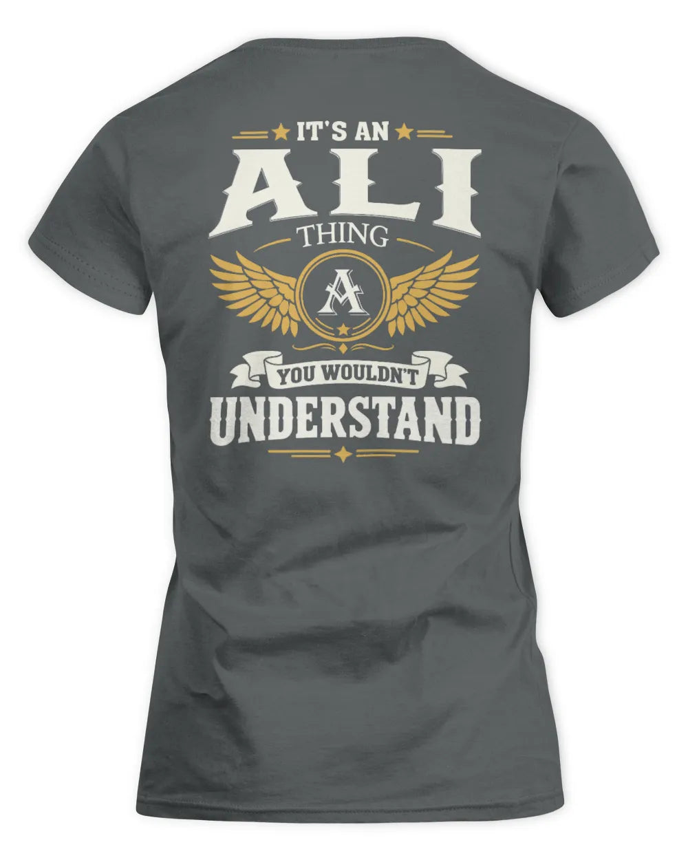 ALI KT06-M008 It’s a [NAME] Thing – You Wouldn’t Understand | Personalized Vintage T-Shirt - Women's Standard T-Shirt - Charcoal